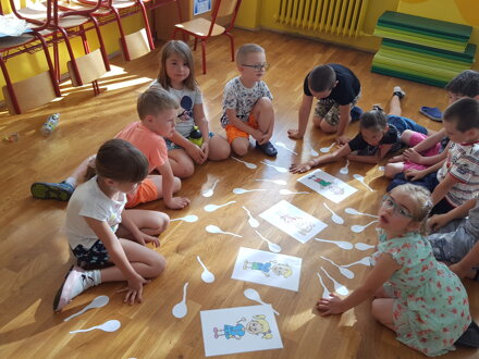 Balónky s dětmi A5 - slabiky DI, TI, NI, DY, TY, NY