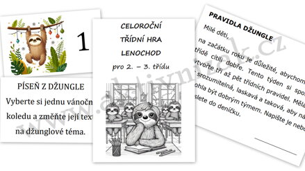 PDF   Celoroční třídní hra pro 2.–3. třídu na téma LENOCHOD  