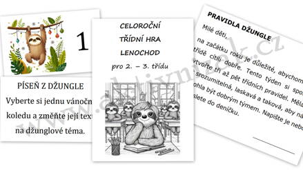 PDF   Celoroční třídní hra pro 2.–3. třídu na téma LENOCHOD  